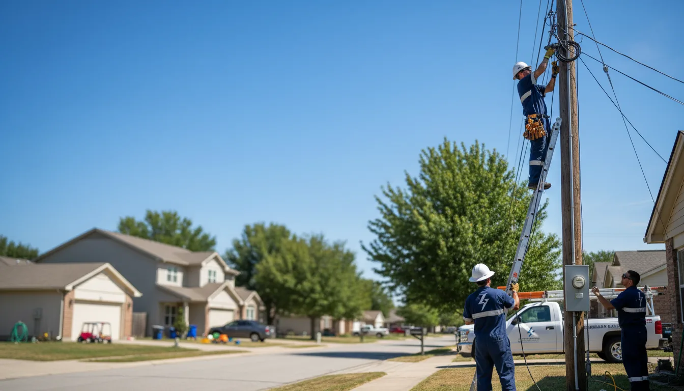 Residential electrician providing installation services in Janesville, MN